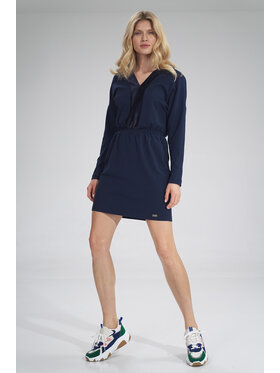 FIGL FIGL Sukienka codzienna M753 Granatowy A-Line Fit
