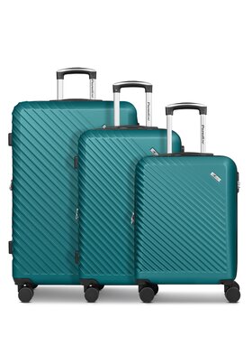CHECK.IN CHECK.IN Komplet walizek 322826 Turkusowy