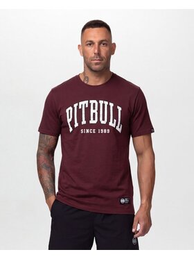 PITBULL PITBULL T-Shirt NORTON Bordowy Regular Fit