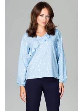 Lenitif Lenitif Blúzka K474 Farebná Regular Fit