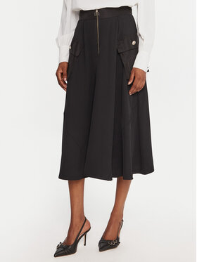 Rinascimento Rinascimento Spódnica midi CFC0126183003 Czarny Regular Fit