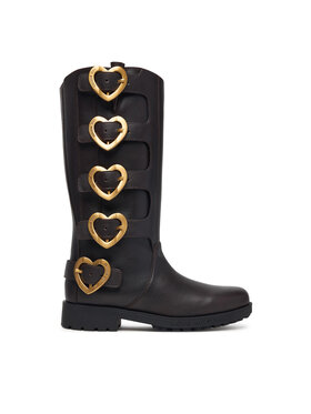 LOVE MOSCHINO LOVE MOSCHINO Čižmy JA26134G0PIJ0317 Tmavo hnedá