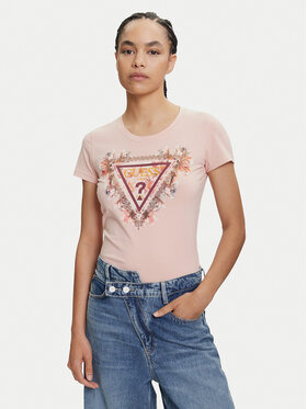 Guess Guess Tricou W5YI08 J1314 Portocaliu Regular Fit