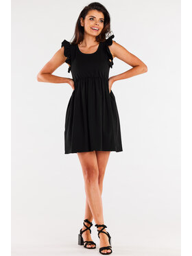 Infinite You Infinite You Sukienka letnia M297 Czarny Basic Fit
