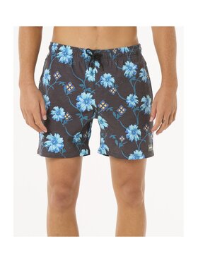 Rip Curl Rip Curl Szorty kąpielowe Surf Revival Floral Volley Czarny Regular Fit