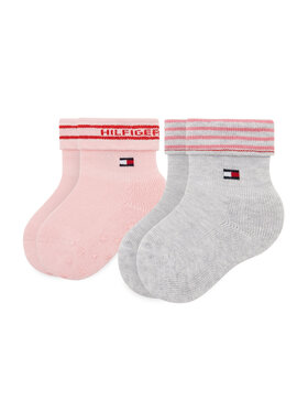 Tommy Hilfiger Tommy Hilfiger Zestaw 2 par wysokich skarpet dziecięcych 701220274 Kolorowy