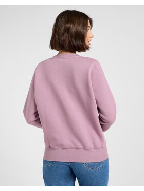 Lee Lee Bluza RAGLAN CREW SWS Różowy Relaxed Fit