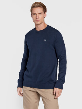 Tommy Jeans Tommy Jeans Sweter Essential DM0DM13273 Granatowy Regular Fit