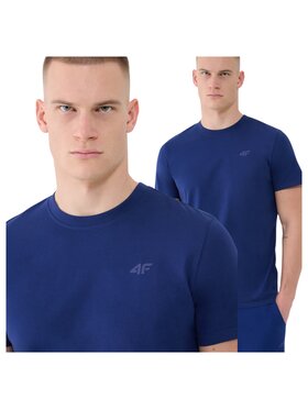 4F 4F T-shirt FWMM00TTSHM2256-031S Blu scuro Regular Fit