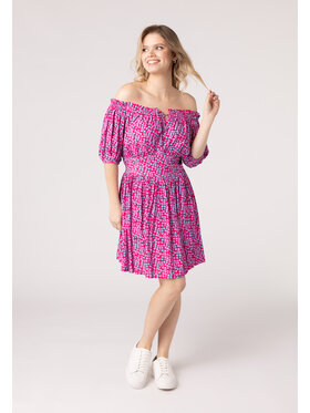 LAURELLA LAURELLA Sukienka letnia Laurella 4UL098514 Różowy Regular Fit