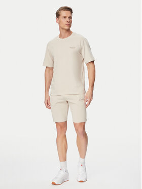 Jack & Jones Jack & Jones Komplet t-shirt i spodenki Archive 12297642 Beżowy Relaxed Fit