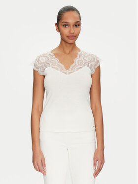 Morgan Morgan Bluse 222-DELO Weiß Regular Fit