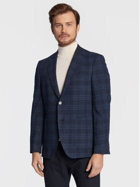 Boss Boss Blejzer H-Janson Patch 50479509 Tmavomodrá Regular Fit