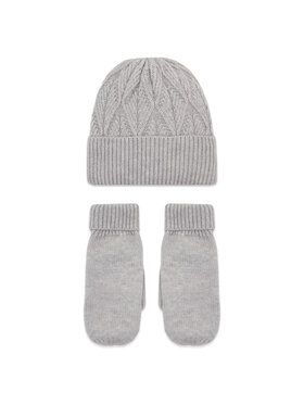 Pieces Pieces Set Mütze und Handschuhe Candrina 17131007 Grau