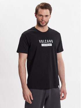 Volcano Volcano Tričko T-Brad M02018-S23 Čierna Regular Fit