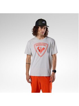 Rossignol Rossignol T-Shirt Cliffside Tee Szary jasny Regular Fit