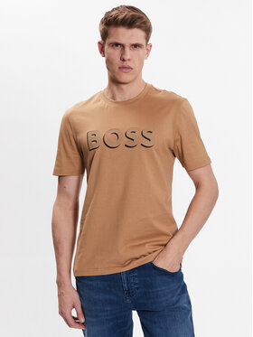 Boss Boss Tričko 50481611 Béžová Regular Fit