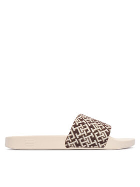Tommy Hilfiger Tommy Hilfiger Šľapky Monogram Pool Slide FW0FW09423 Hnedá