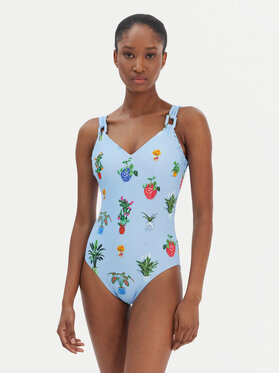 Seafolly Seafolly Strój kąpielowy Playa Bonita 11098DD287 Błękitny