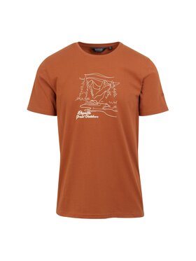 Regatta Regatta T-Shirt Cline VIII Czerwony Short Fit