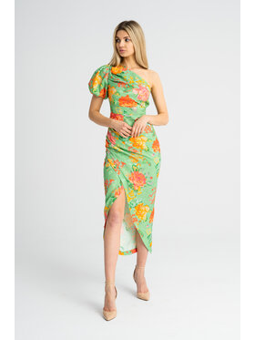 Leimann Leimann Sukienka koktajlowa Elena Zielony Feminine Fit