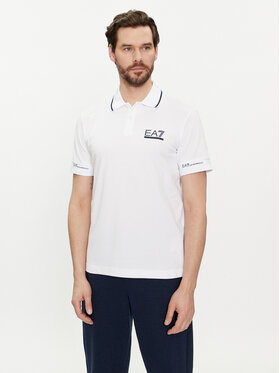 EA7 Emporio Armani EA7 Emporio Armani Polo 3DPF19 PJ04Z 1100 Biały Regular Fit