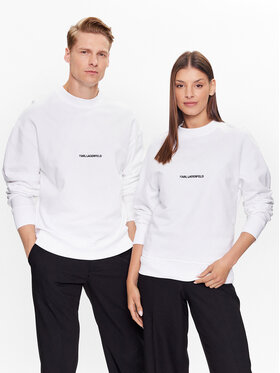 KARL LAGERFELD KARL LAGERFELD Sweatshirt Unisex 211W1880 Blanc Regular Fit