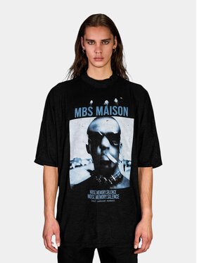 MADE BY SOCIETY MADE BY SOCIETY T-Shirt NOESIS - T17463 Czarny Basic Fit