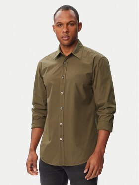 BOSS BOSS Marškiniai Relegant_6_M 50518304 Tamsiai žalia Regular Fit