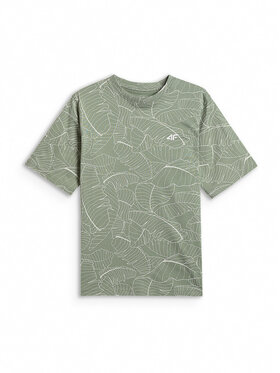 4F 4F T-Shirt BEACHSIDE CHILL Turkusowy Loose Fit