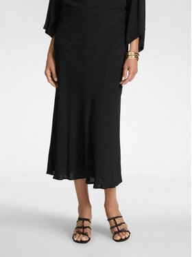 Elena Mirò Elena Mirò Spódnica midi 1059P000079N033 Czarny Regular Fit