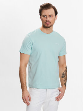 Calvin Klein Calvin Klein T-Shirt Micro Logo Interlock T-Shirt K10K109894 Blau Regular Fit