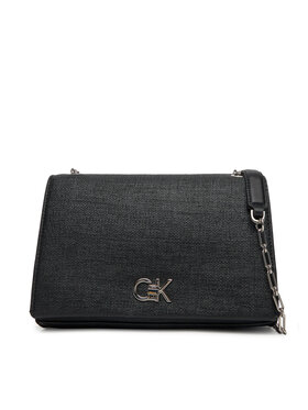 Calvin Klein Calvin Klein Torebka Ck Medium Conv Chain Bag_Tex K60K613177 Czarny