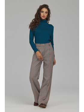 NIFE NIFE Kalhoty z materiálu SD148 Barevná Straight Fit