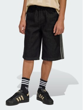 adidas adidas Szorty jeansowe JORTS Czarny Loose Fit