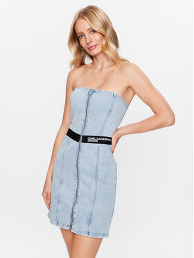 Karl Lagerfeld Jeans Karl Lagerfeld Jeans Jeans obleka 231J1300 Modra Regular Fit