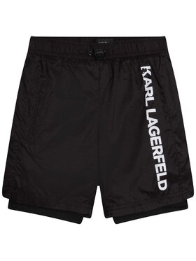 Karl Lagerfeld Kids Karl Lagerfeld Kids Szorty sportowe Z24150/09B Czarny Regular Fit