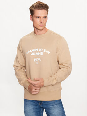 Calvin Klein Jeans Calvin Klein Jeans Džemperis J30J324210 Smėlio Regular Fit