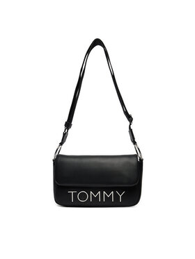 Tommy Jeans Ročna Torba Tjw Bold Elongated Flap Cross. AW0AW16258 Črna