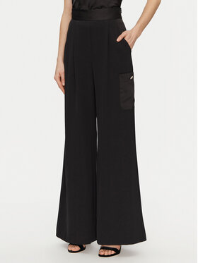 Rinascimento Rinascimento Pantaloni din material CFC0122612003 Negru Regular Fit