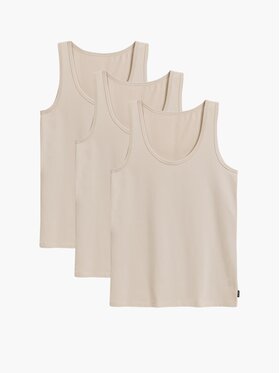 Atlantic Atlantic Top basic Beżowy Regular Fit