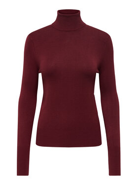 ONLY ONLY Krekls ar augstu apkakli Venice 15183772 Bordo Regular Fit