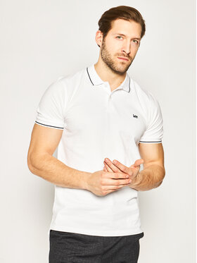 Lee Lee Polokošile Pique L61ARLLJ 112113712 Bílá Regular Fit