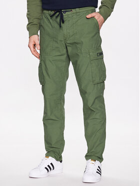 Aeronautica Militare Aeronautica Militare Spodnie materiałowe 231PA1515CT3070 Zielony Regular Fit