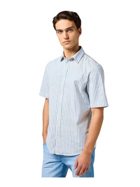 Wrangler Wrangler Koszula 112362757 Niebieski Regular Fit