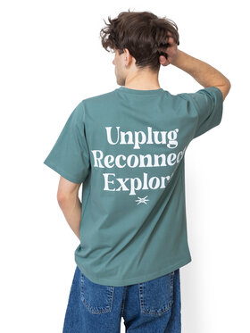 Palto Palto T-Shirt Explore Zielony Relaxed Fit