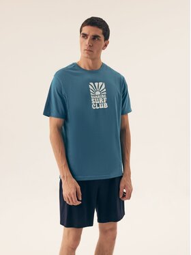 Henderson Henderson Piżama 42600 Niebieski Regular Fit