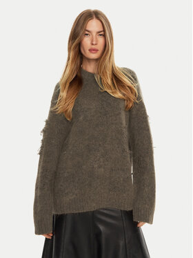 Munthe Munthe Πουλόβερ Taccu 243160724373 Καφέ Loose Fit