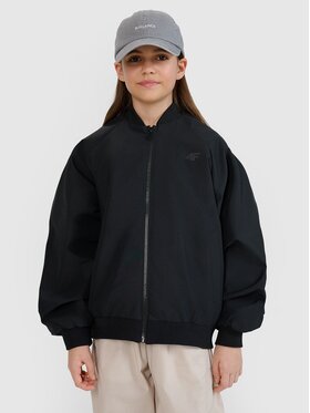 4F 4F Prechodná bunda 4FJWSS25TJACF184-20S Čierna Oversize