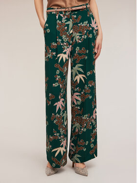 Motivi Motivi Pantaloni di tessuto P040Q003983N0S5 Verde Over Fit